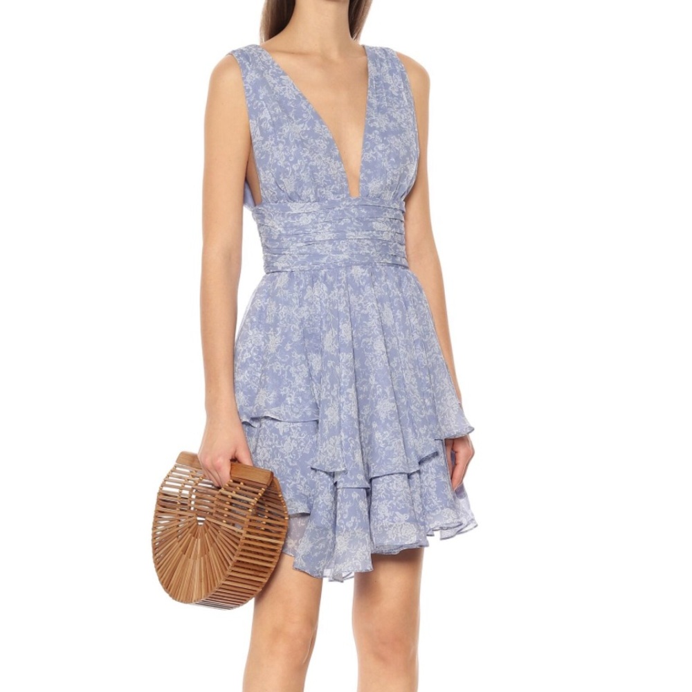 Caroline Constas Paros Floral Minidress